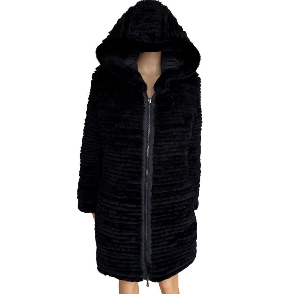 Blue Duck water resistant reversible genuine shearling 700 fill down coat S NWT - Picture 5 of 9